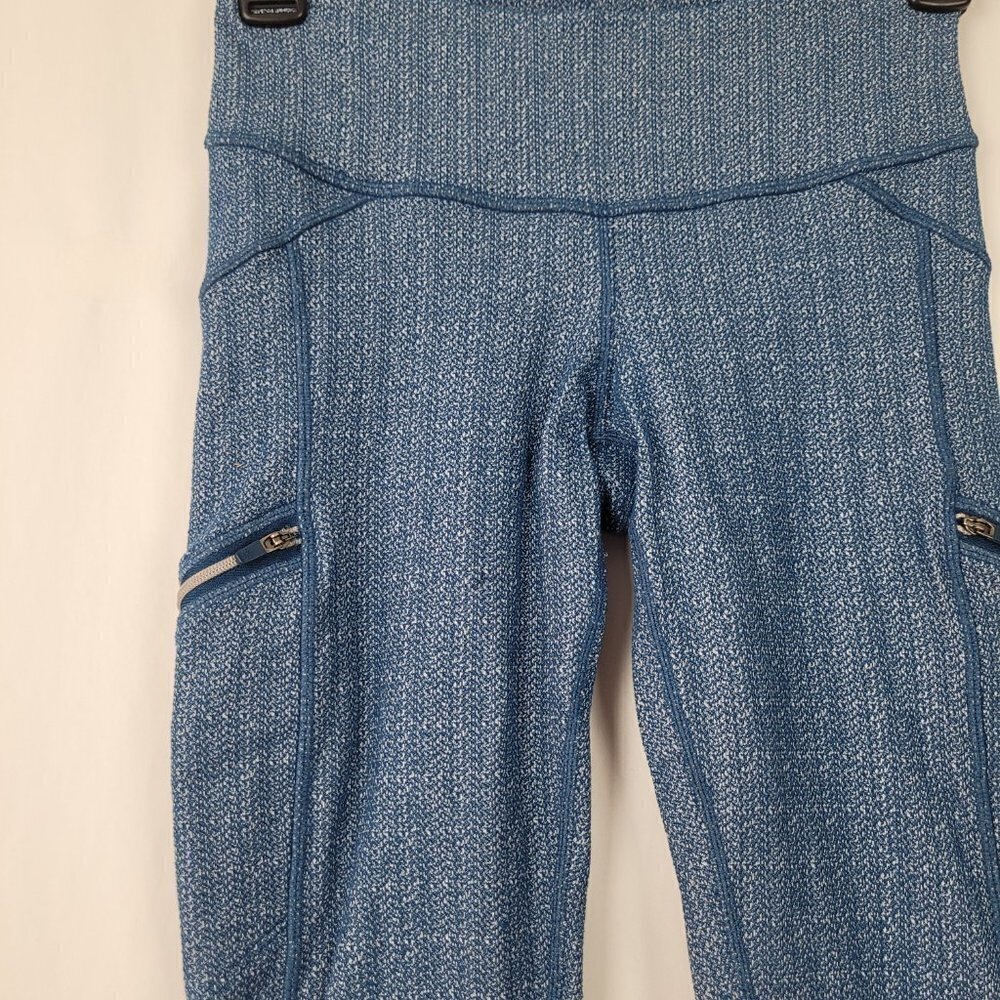 Athleta Static Drifter Capri/Crop Legging Ocean Blue XS 983305 - Picture 3 of 11